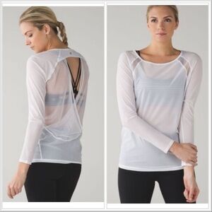Lululemon If You're Lucky Long Sleeve Tee
White Mesh